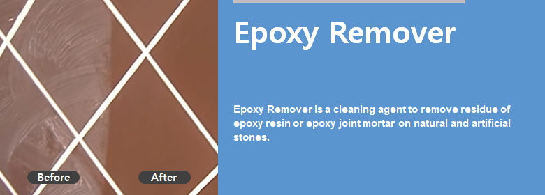 ConfiAd® Epoxy Remover is a cleaning agent to remove residue of epoxy resin or epoxy joint mortar on natural and artificial stones.